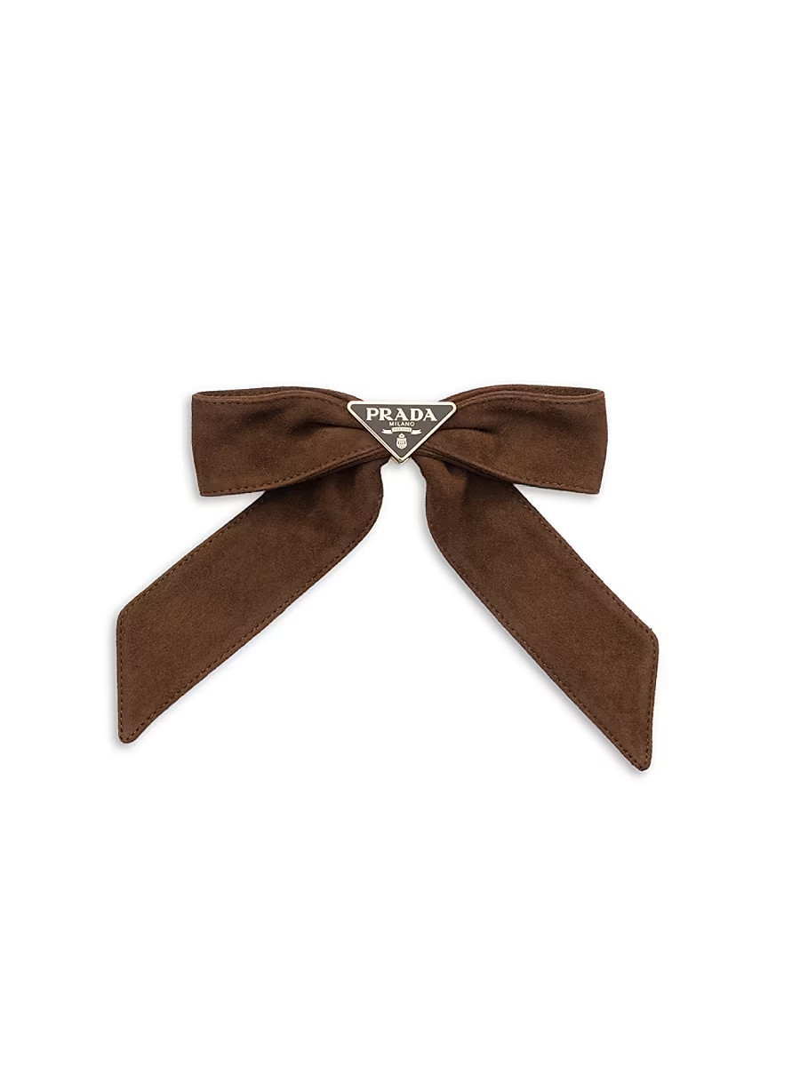 Women's Suede Hair Clip - Brown | Saks Fifth Avenue