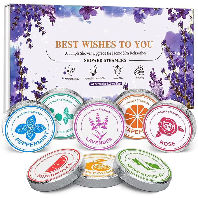 Shower Steamers Aromatherapy - sanyi Birthday Gifts for Women Shower Bombs with Natural Essential... | Amazon (US)