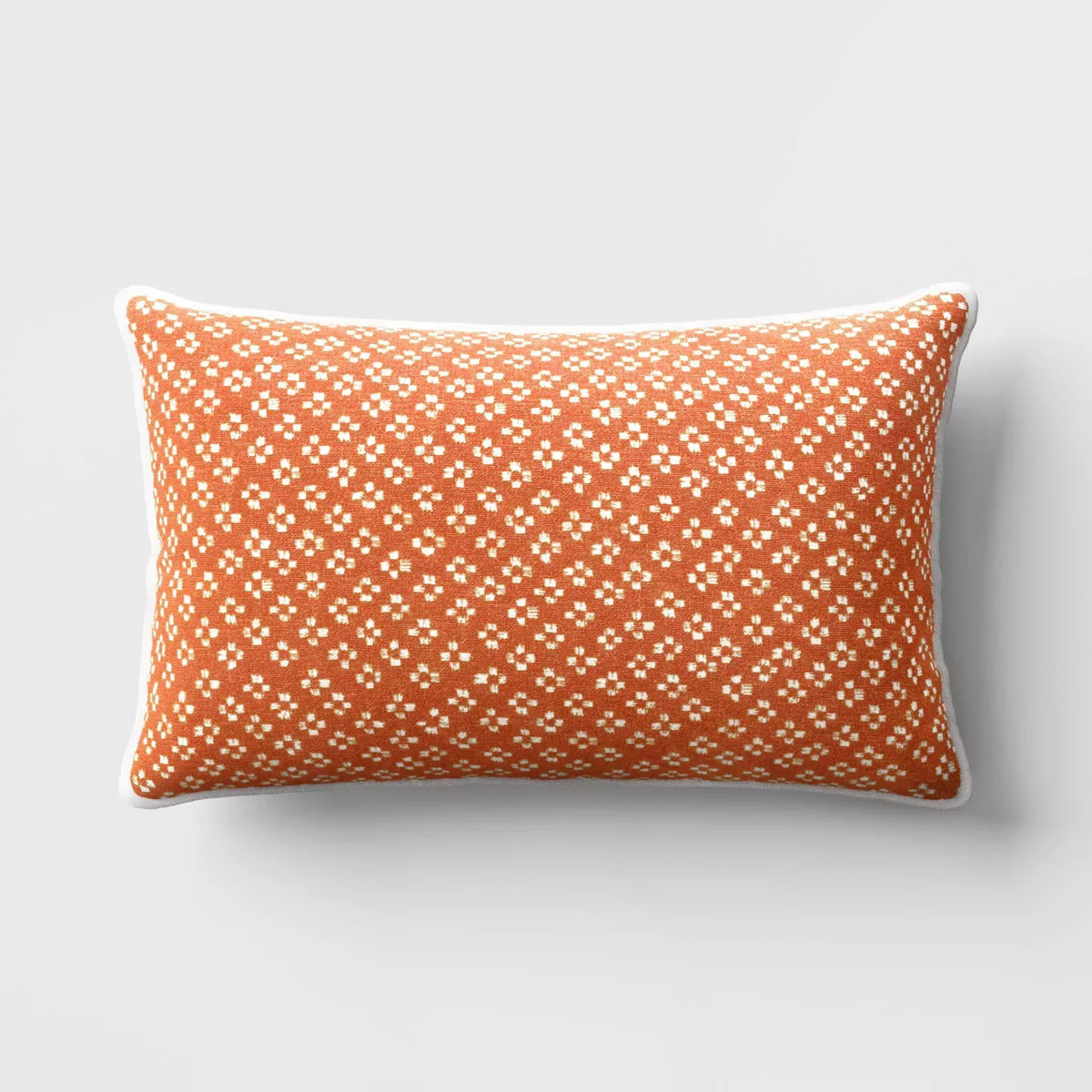 Lumbar Block Print Throw Pillow Blue - Threshold™ | Target