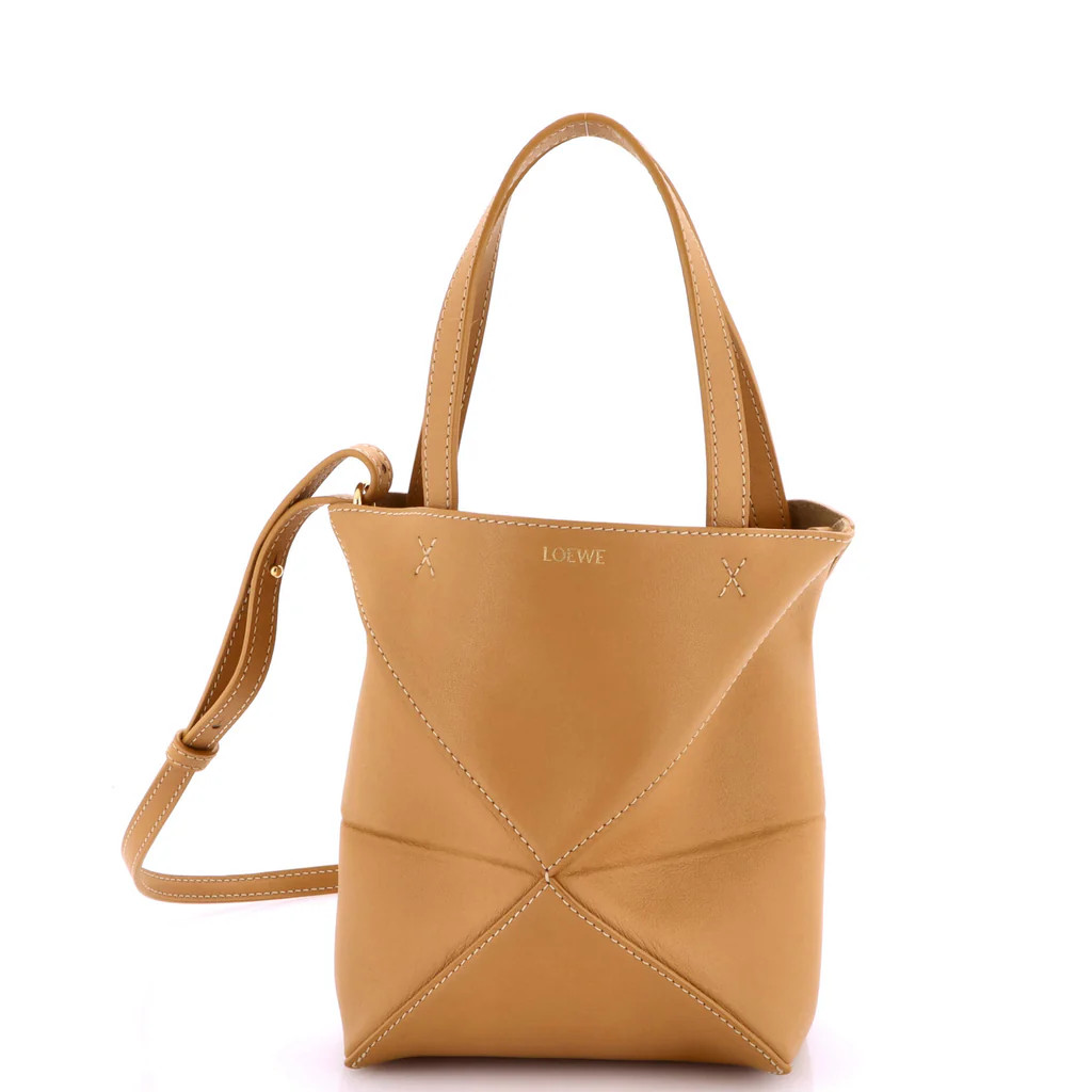 Puzzle Fold Tote Leather Mini | Rebag