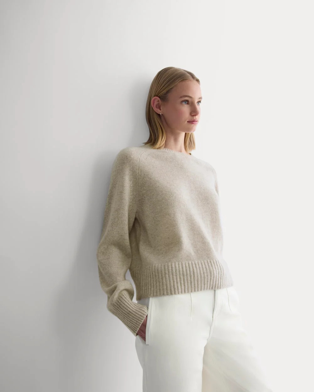 The Boxy Crew in Cashmere | Canvas | Everlane