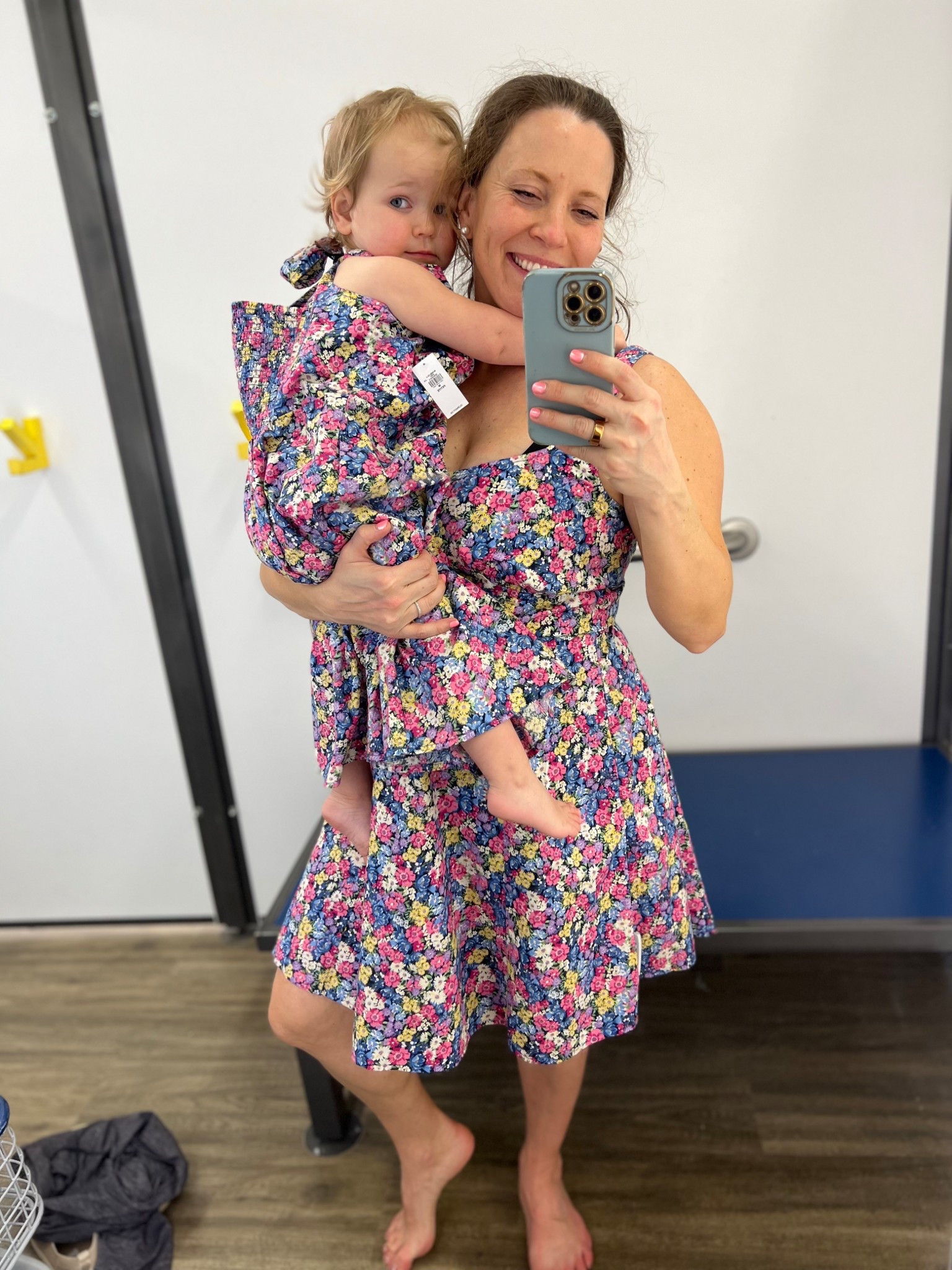 Baby girl wanted to match mommy 😂 
For reference: 21 weeks pregnant and wearing a medium. Could’ve sized down. She’s in a medium tied up LOL 

#LTKcanada #LTKbaby #LTKkids