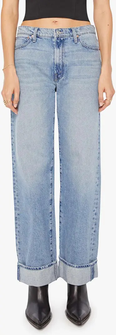 MOTHER The Dodger Skimp High Waist Cuffed Hem Wide Leg Jeans | Nordstrom | Nordstrom