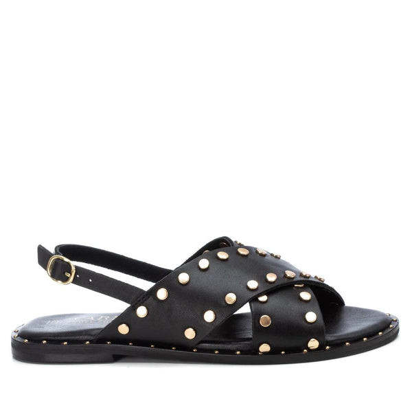Leather Studded Sandals - Black | Trouva (Global)