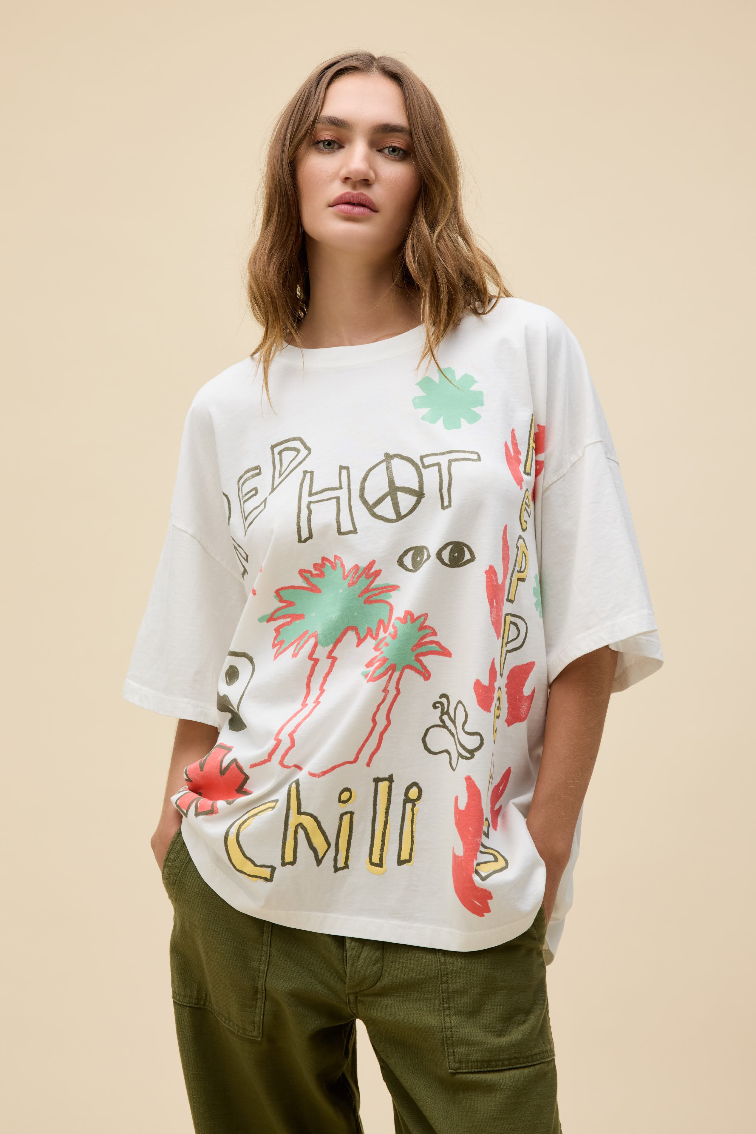 Red Hot Chili Peppers Doodles OS Tee | Daydreamer
