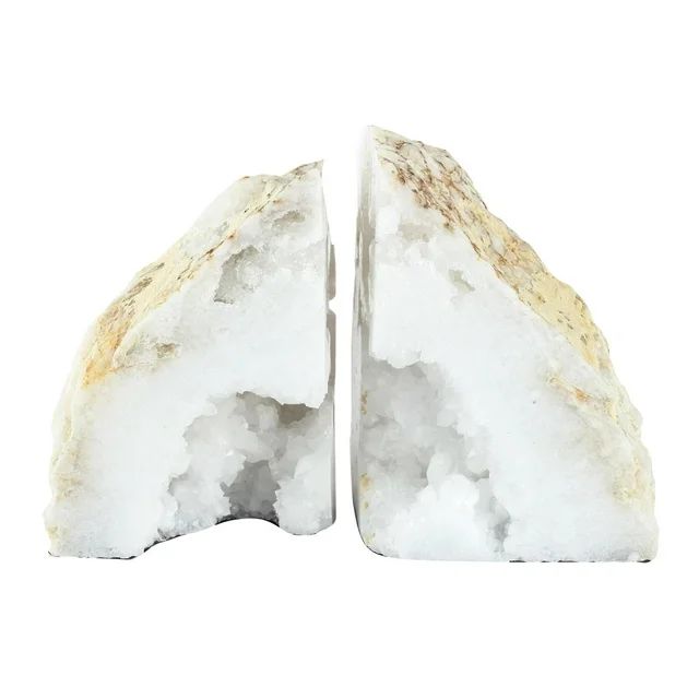 A & B Home Modern Chic Natural Geode Bookends With White Finish 40068-DS | Walmart (US)