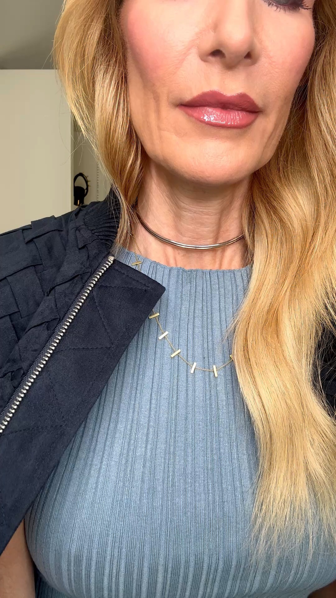 The chicest dress-and-bomber-jacket combination! This flattering Quince midi dress paired with a navy bomber creates an elevated look that’s perfect for transitioning into fall. I’m wearing an XS in the dress and bomber jacket. #LTKFallStyle #LTKStyleTip 

 

#LTKOver40 #LTKootd #LTKSeasonal #LTKOver40