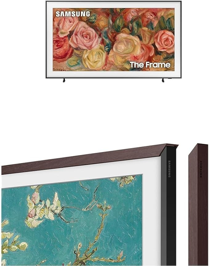 SAMSUNG 4K The Frame 50'' TV with Brown Bezel | Amazon (US)