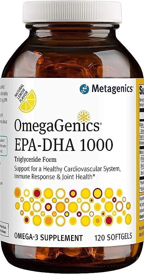 Metagenics OmegaGenics EPA-DHA 1000mg - Daily Omega 3 Fish Oil Supplement to Support Cardiovascul... | Amazon (US)