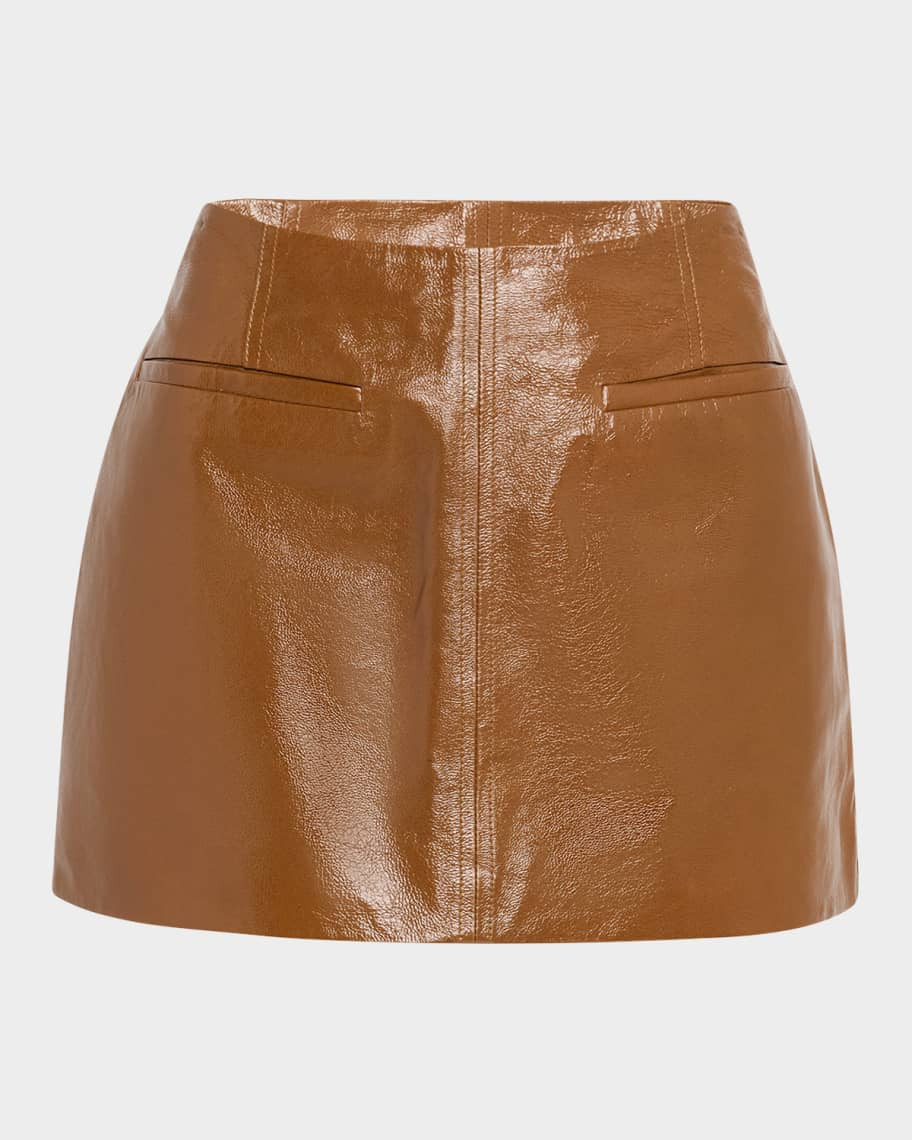Cowan Leather Mini Skirt | Neiman Marcus