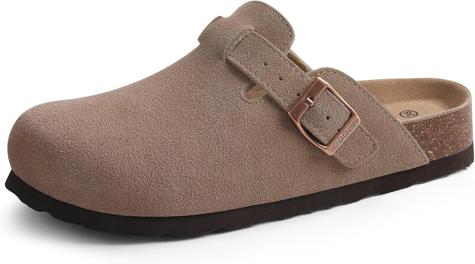 ODOLY Genuine Suede Clogs for Women Men Soft Cork Footbed Leather Mules Comfort Potato Shoes with... | Amazon (US)