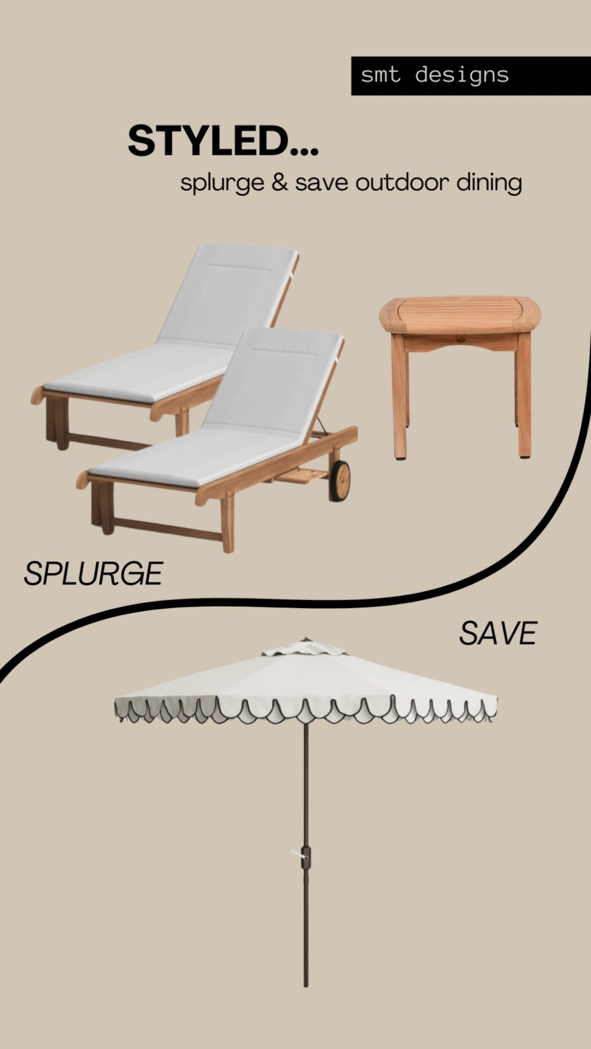 Styled...black and white patio umbrellaa

#LTKHome #LTKSaleAlert #LTKStyleTip