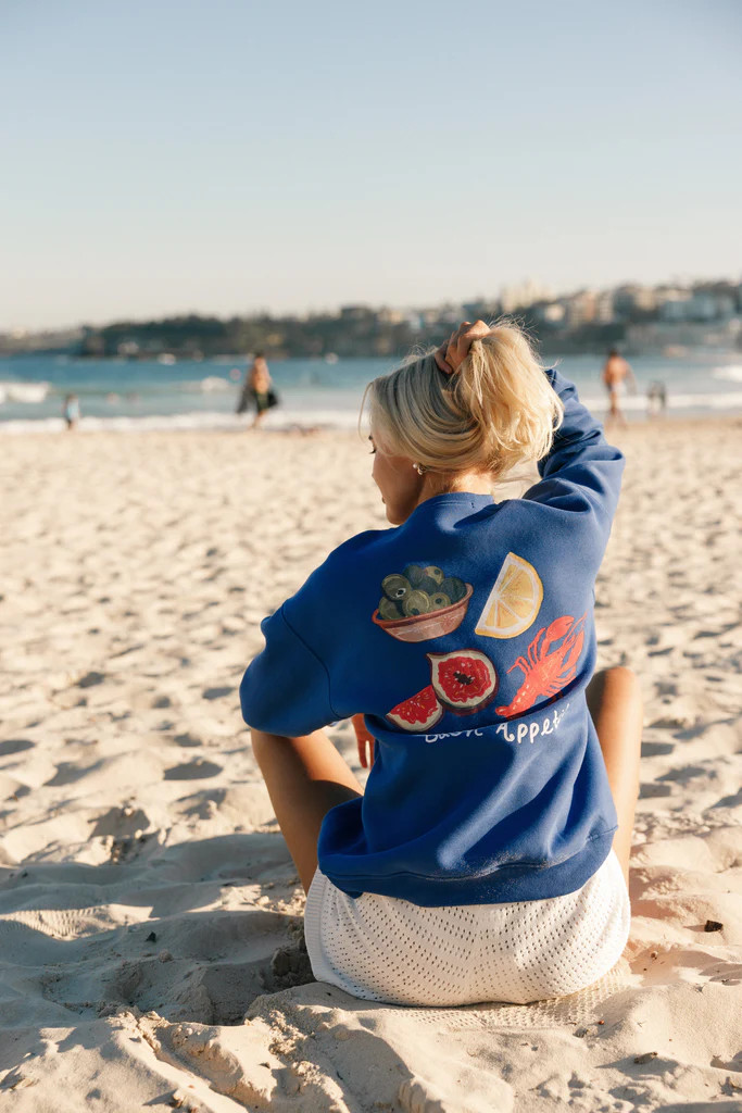 Buon Appetito Crewneck Sweatshirt - Royal | Petal & Pup (US)
