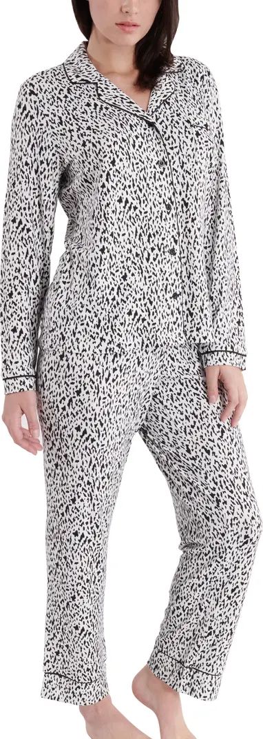 Animal Print Long Sleeve Top & Pants Pajama Set | Nordstrom Rack