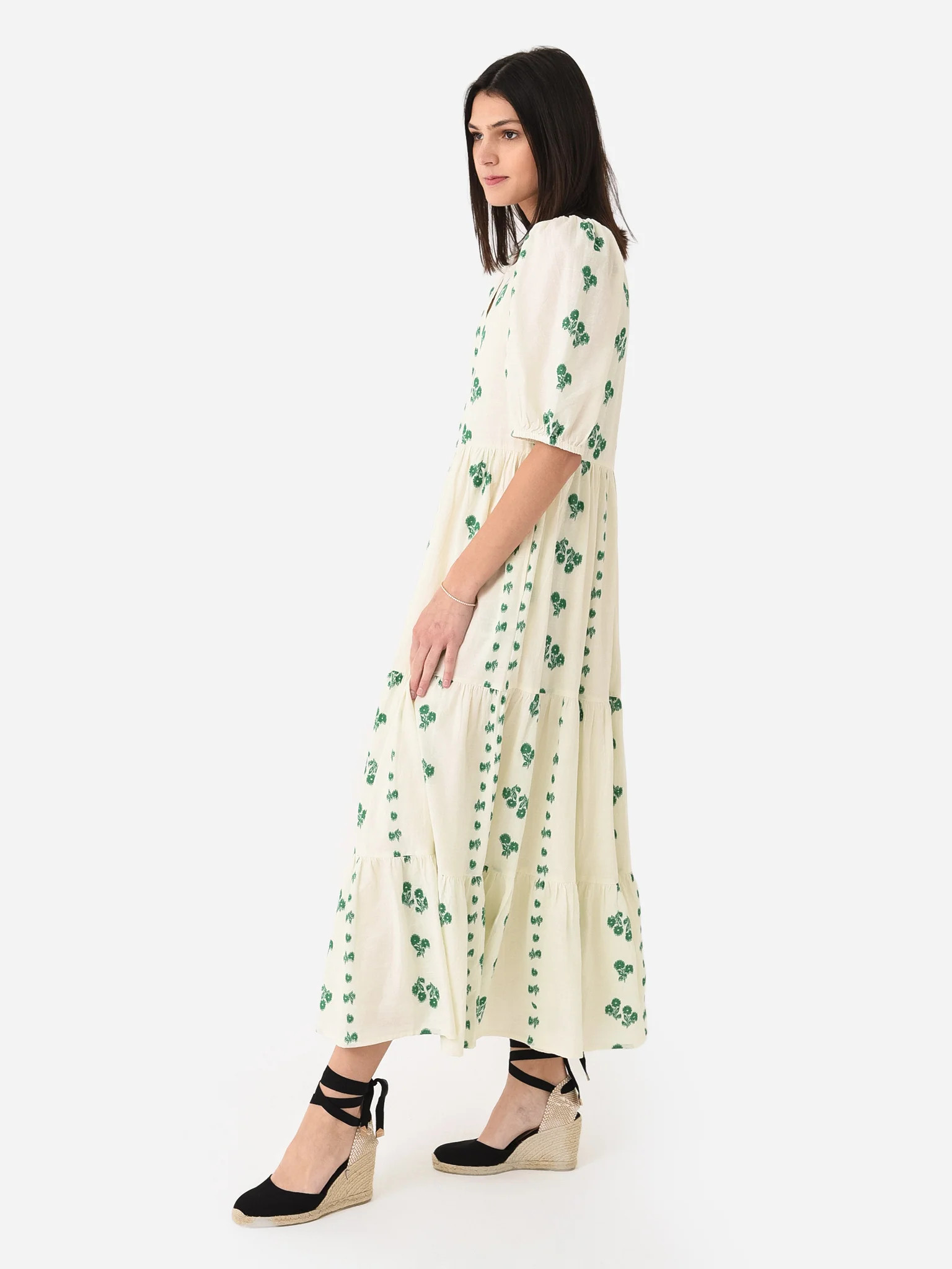 Oliphant Women's Puff Sleeve Maxi Dress | Saint Bernard