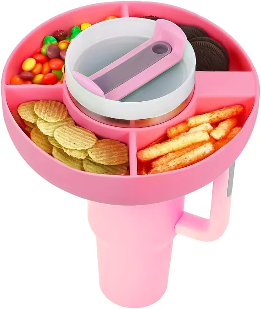 YUBIRD Snack Ring for Stanley Cup, Silicone Snack Tray for Stanley, Tumbler Snack Bowl Compatible... | Amazon (US)