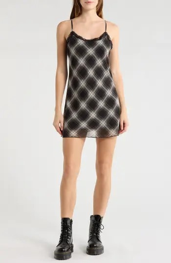 Elodie Plaid Mesh Cami Minidress | Nordstromrack | Nordstrom Rack