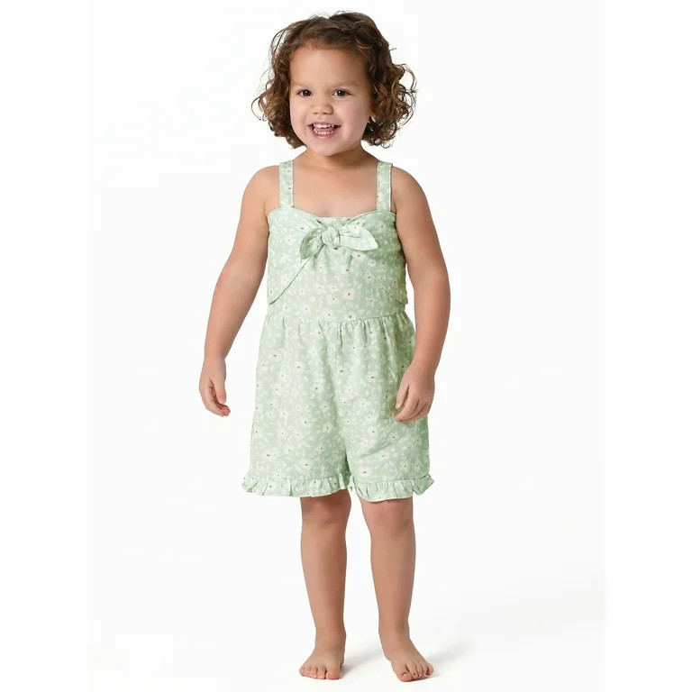 Modern Moments by Gerber Toddler Girl Sleeveless Romper, Sizes 12M-5T | Walmart (US)