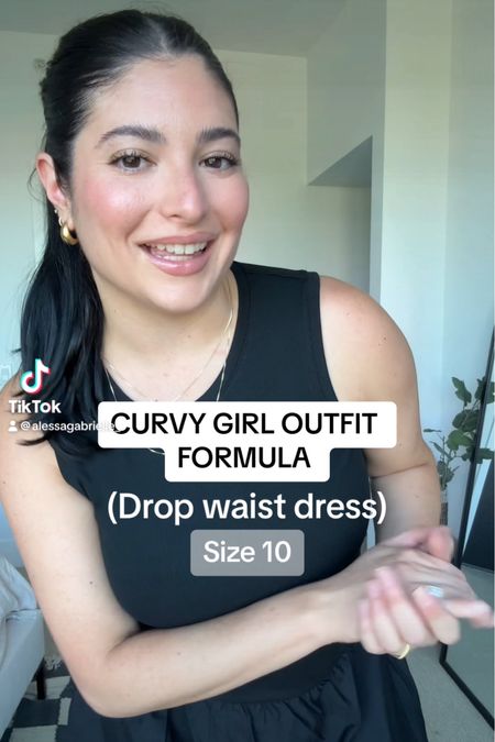 Curvy girl outfit formula: drop waist dress edition. Size 10 in dress  

#LTKMidsize