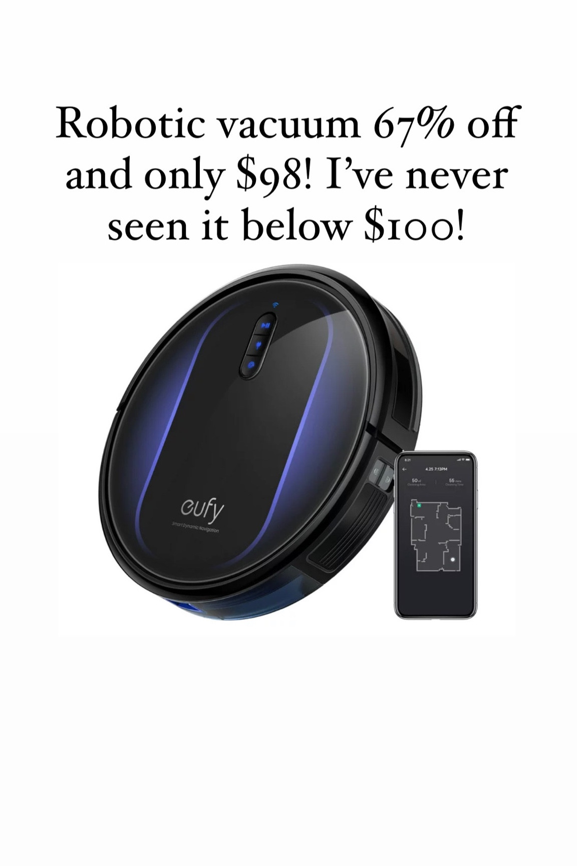 The best robotic vacuum! 67% off and only $98-i have never seen this under $100

#LTKsalealert #LTKHoliday #LTKGiftGuide
