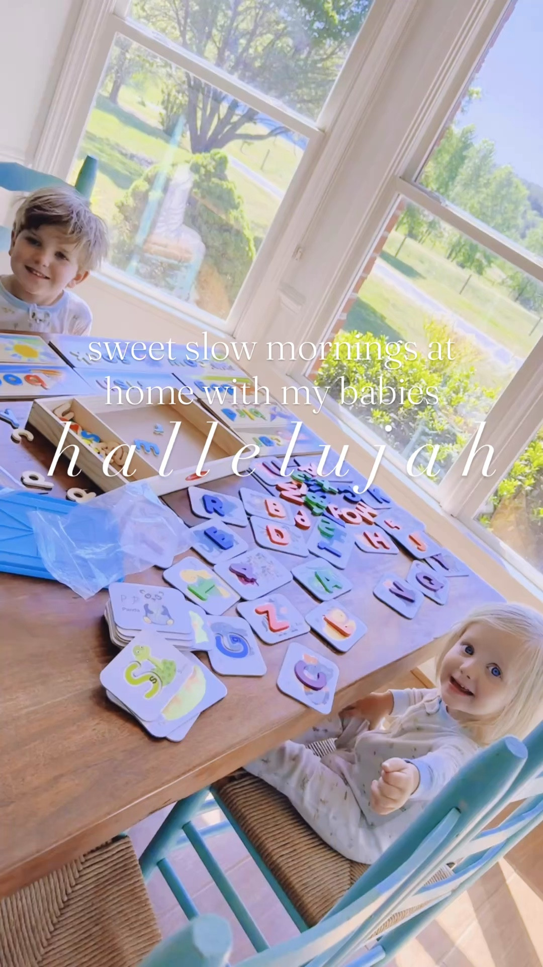 … and I wouldn’t trade this sweet season of life for anything in the world !!! 🤱🫶🏽🌼👶🏼📚🪻🪴🐓🧺🌳☀️☕️ #sweetslowmornings #sahm #hallelujah #homeschoolmama #thankyoujesus 

Morning sun ☀️ on the front porch with my little firstborn sweetie pie 🥰 (while baby bubba’s sleeping in 💤), watering 💦 the garden 🪴, fetching 🧺 eggs 🥚, and feeding our girlies 🐓🐥 - how we start every morning ☕️ around here!!! 🫶🏽 And the most breathtaking backyard view of all these deer 🦌 right from our back porch!! 🌾

Is there anything sweeter than a baby boy and his doggie 🐶 stuffy and trucks 🛻 and tractors?! 🚜 You’re a dream 💭, Sweet Baby Levi Rhettyyyyy!!! 👶🏼🩵 And then some learning puzzles 🧩 fun 🤩 - linked 🔗 these wooden ones (our favorites!!) for y’all over on my LTKit app!! 🛒 H a p p y  t u e s d a y !!! ☀️☀️☀️

#LTKHome #LTKKids #LTKBaby