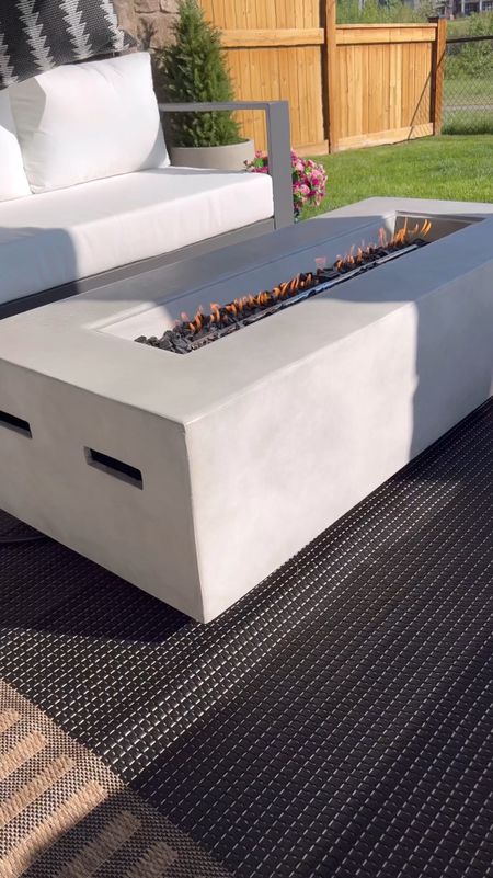 Elevate your outdoor patio with a modern fire pit. Transform your space into the ultimate outdoor oasis! 

#outdoorpatio #patio 

#LTKhome #LTKsalealert #LTKstyletip