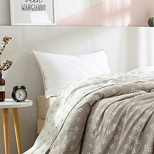 Amazon.com: 3 Layer Cozy Lightweight Muslin 100% Cotton Blanket for Bed, Couch & Sofa, Summer Bed... | Amazon (US)