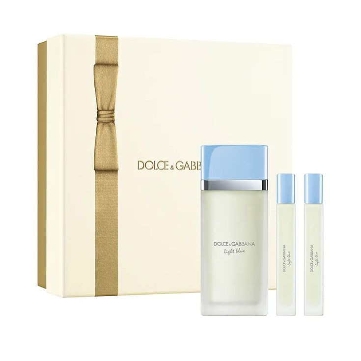 Dolce & Gabbana Light Blue Eau De Toilette Spray 3 Pcs Gift Set (EDT 100ml+EDT 10ml*2) For Women EDT Perfume Perfumes 3.3oz/100ml+0.33oz/10ml*2 Fresh Girlfriend Wife Mother Friend Birthday Graduation Party Travel Camping Outdoors School Campus Trip Festivals Anniversary Office Fall Autumn Christmas Fall Looks | SHEIN