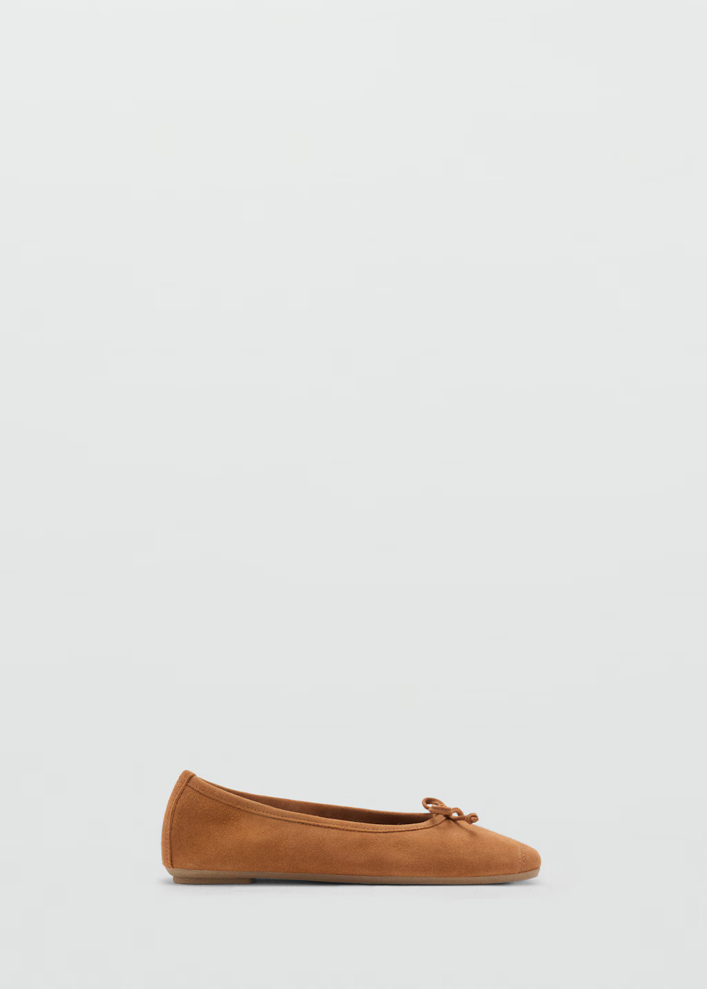 Bow suede ballerina - Women | MANGO USA | Mango (US/MX/AU)
