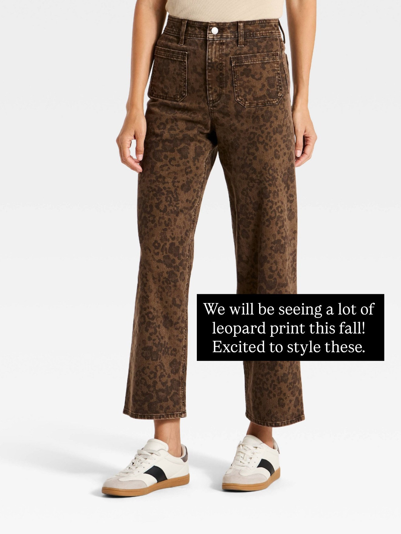 So excited leopard print is still trending for fall this year! It's such a great print that I think is a little more neutral, so it makes it very versatile!

Loverly Grey, Target, new arrivals, wide leg jeans, fall jeans, leopard print jeans, brown jeans 

 #LTKSeasonal