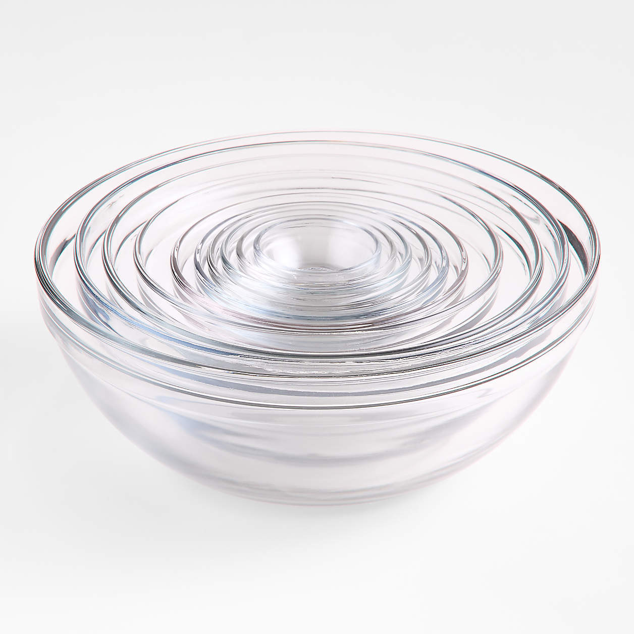 Anchor Hocking Glass Mixing Bowls, Set Of 10 + Reviews | Crate & Barrel | Crate & Barrel