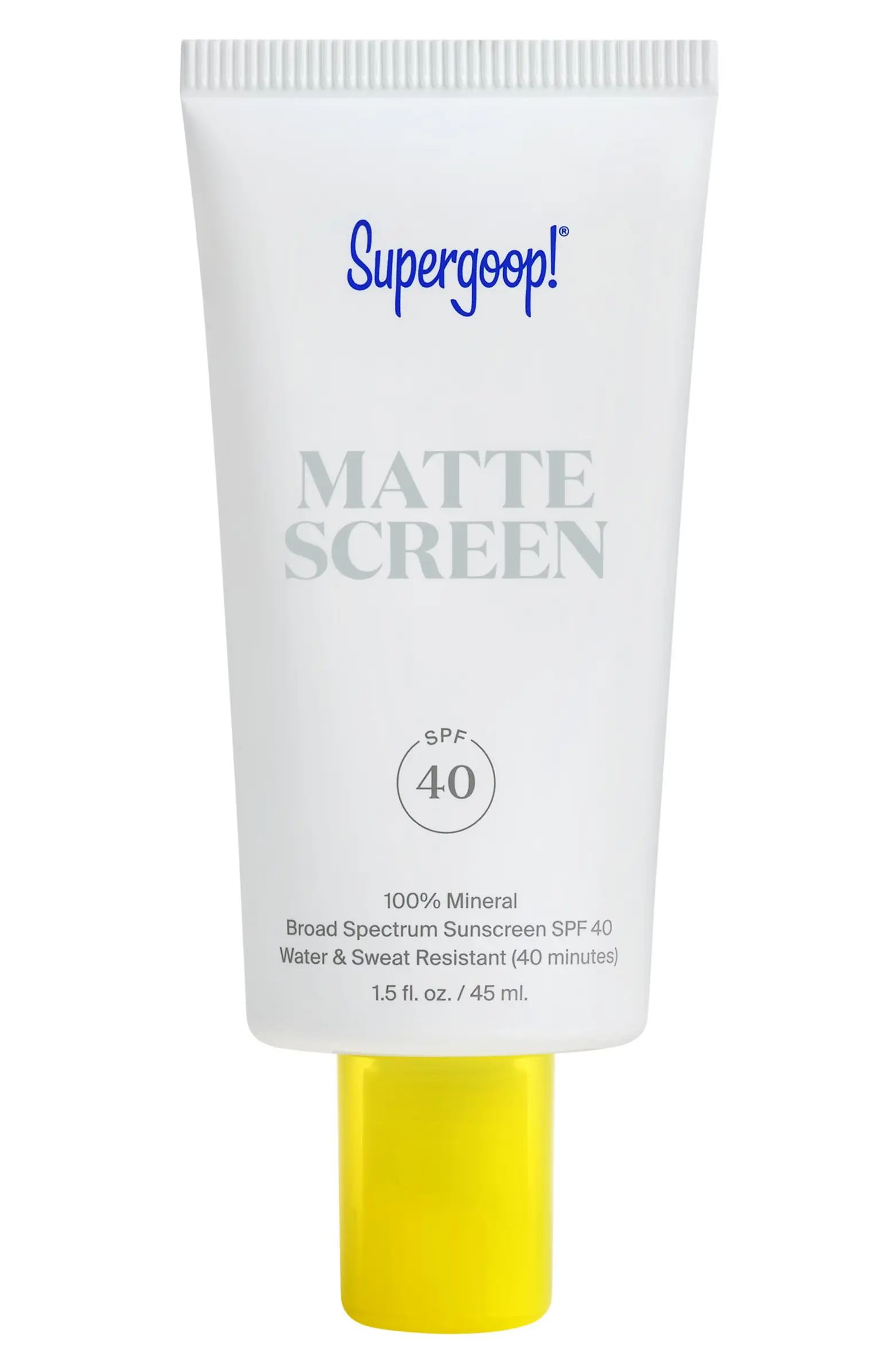 Supergoop! Smooth & Poreless 100% Mineral Matte Screen Sunscreen SPF 40 | Nordstrom