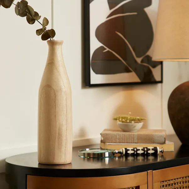 Thin Wooden Vase | Dunelm (migrated)