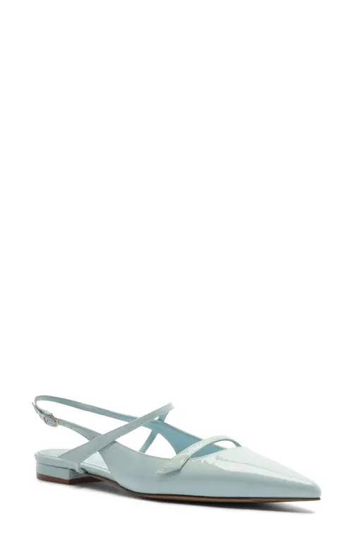 Alexandre Birman Tita Pointed Toe Slingback Flat in Dust Blue at Nordstrom, Size 9 | Nordstrom