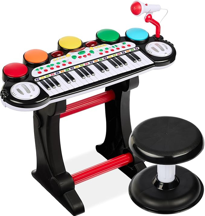 Best Choice Products 37-Key Kids Electronic Musical Instrument Piano Learning Toy Keyboard w/ Mul... | Amazon (US)