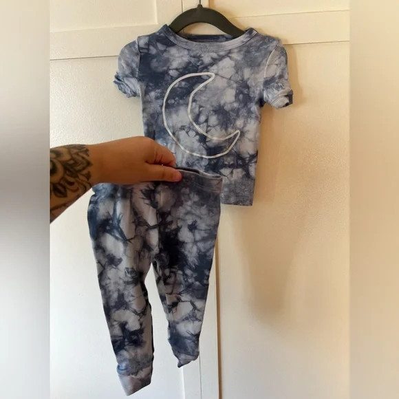 Little Co Lauren Conrad Baby Toddler Blue Tie Dye Set Pajamas Size 12 Months | Poshmark