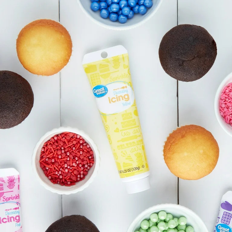 Great Value Yellow Decorating Icing, 4.25 oz | Walmart (US)