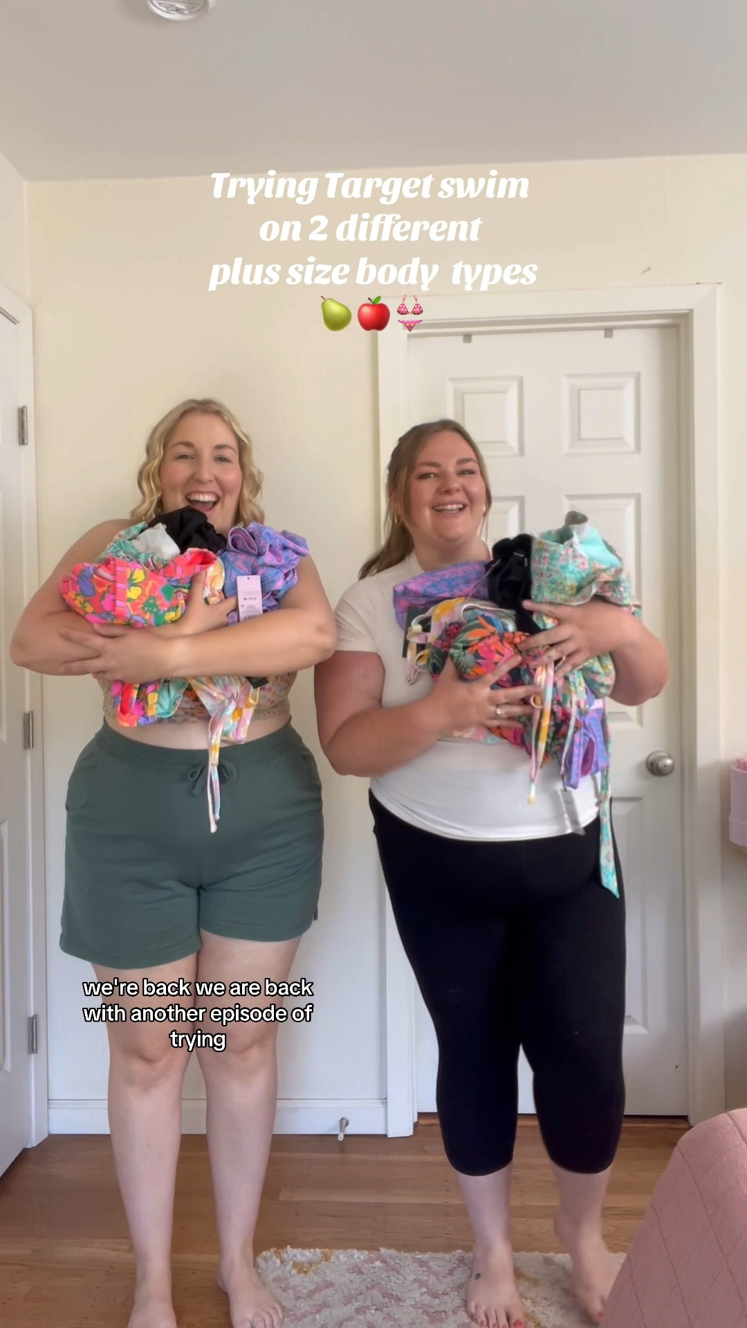 Target swim on 2 different plus size bodies👙🍐🍎

Kaitlyn (16/18🍐) is wearing size 18 in all the tops & 1X in the bottoms, one piece and pants.
Hannah (20/22🍎) is wearing 3X  all bottoms and one piece and 22 in the tops! 

#LTKSeasonal #LTKPlusSize #LTKSwim