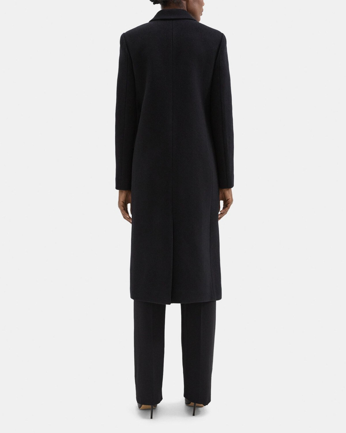 City Coat in Recycled Wool Melton | Theory Outlet