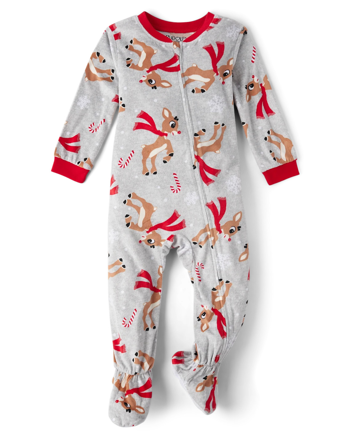 Baby And Toddler Rudolph™ Footed One Piece Pajamas - multi | The Children's Place