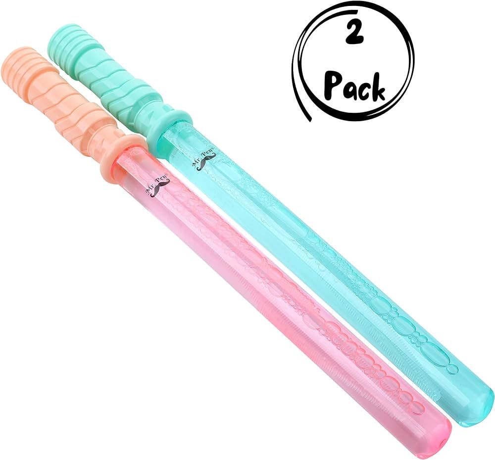 Mr. Pen- Bubble Wands, 2 Pack, 14.3 Inches, Big Bubble Wands, Bubbles Party Favors for Kids, Bubb... | Amazon (US)