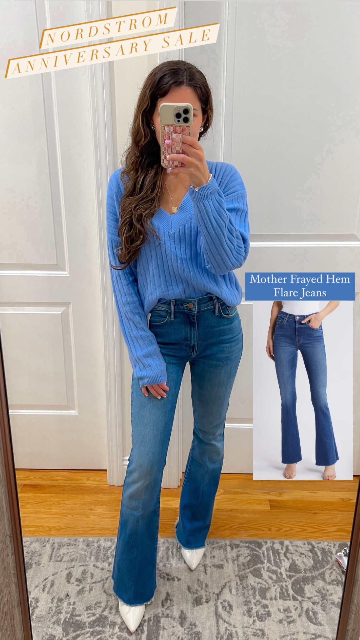 Nordstrom anniversary sale jeans ; Mother jeans ; Mother Flare jeans

Jeans I’m wearing are last years that were from the same - linked same style in a different wash part of this years sale
Linked new version of my Marc fisher white booties (Yanara) - not part of sale 

#LTKSummerSales #LTKStyleTip #LTKxNSale