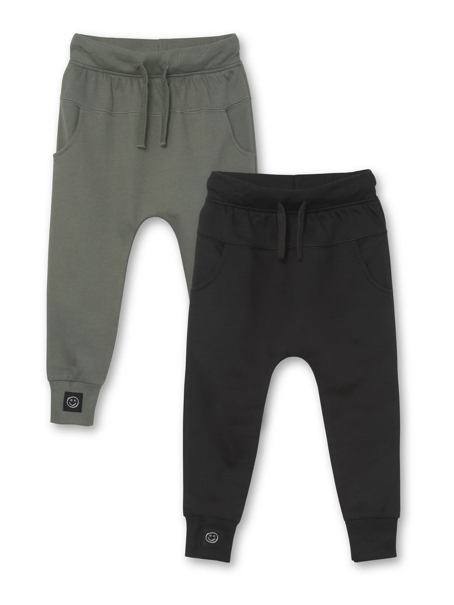 Little Star Organic Toddler Boy 2Pk Harem Joggers, Size 12M-5T | Walmart (US)