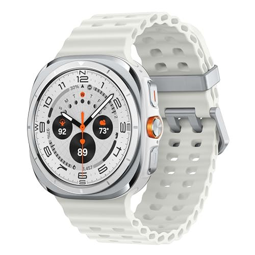 Samsung Galaxy Watch Ultra (2024) 47mm LTE AI Smartwatch w/Energy Score, Wellness Tips, Heart Rate Tracking, Sleep Monitor, Fitness Tracker, GPS, Titanium White [US Version, 1Yr Manufacturer Warranty] | Amazon (US)