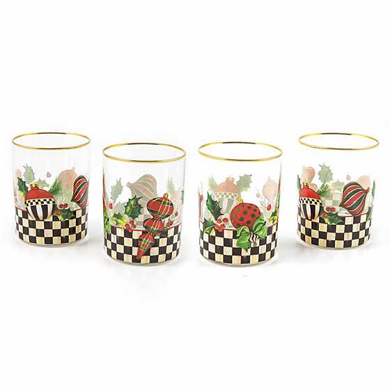 Deck the Halls Tumblers, Set of 4 | MacKenzie-Childs