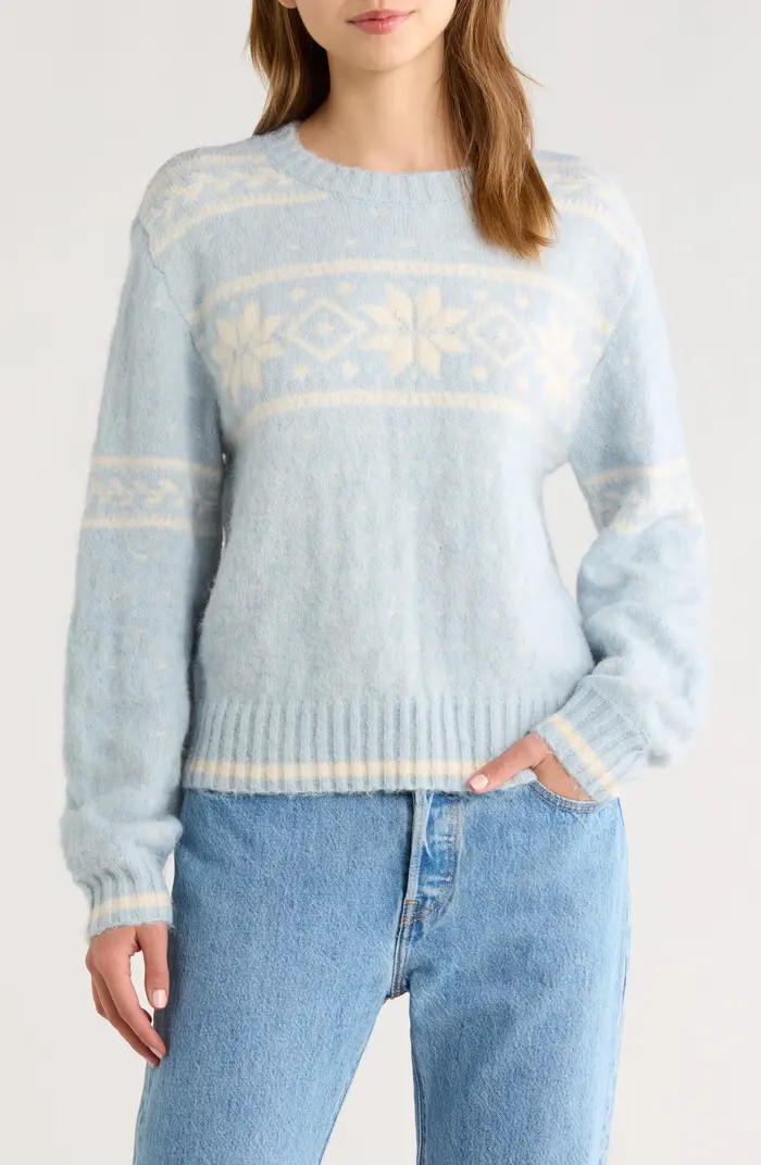 All in Favor Fair Isle Crewneck Sweater | Nordstrom | Nordstrom
