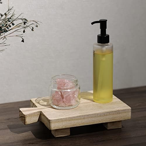 Wood Pedestal Stand Riser Wood Tray，Soap Stand for Kitchen Sink, Plant Holder,Soap Dispenser Stand，W | Amazon (US)