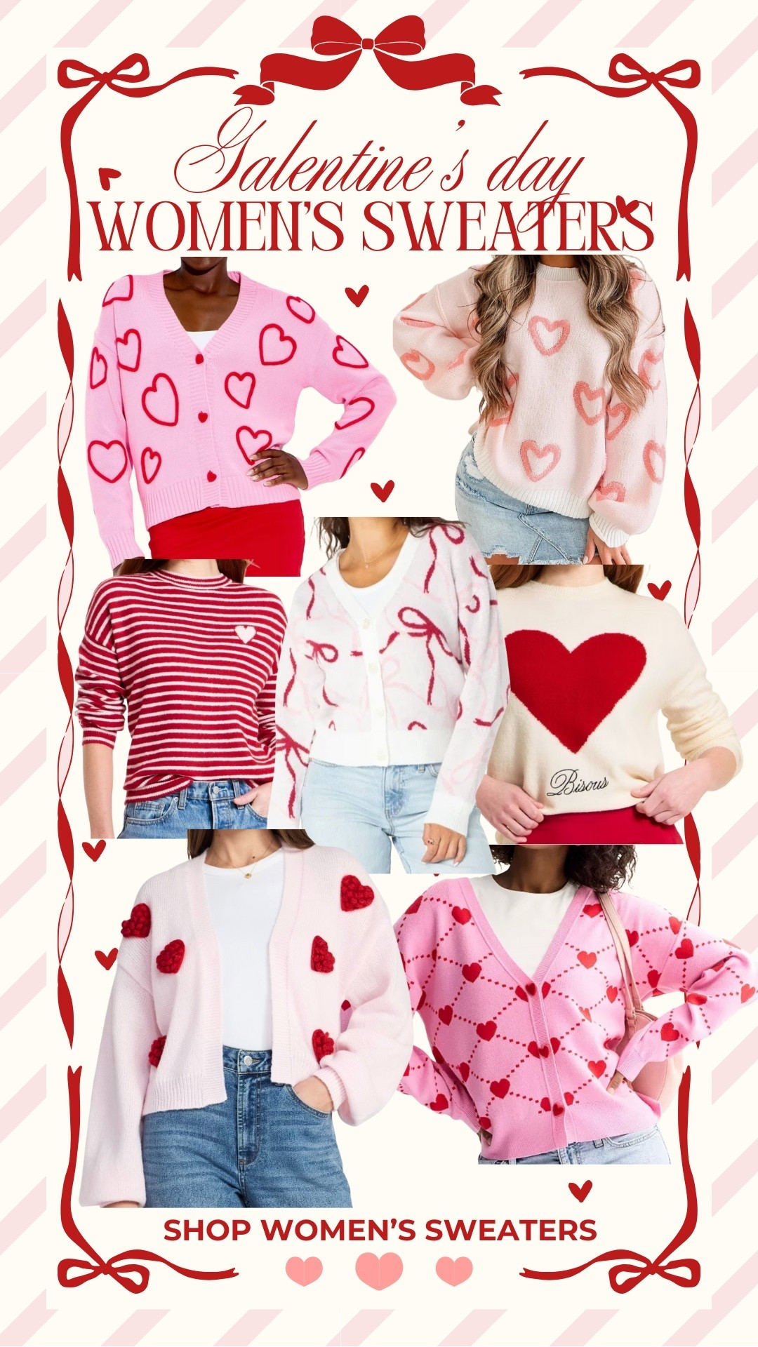 Love these Galentines or Valentines Day Womens Sweaters 💌 

#valentines #sweaters #womenssweaters #galentines #pinksweaters #valentinesinspo #prettyinpink #hearts #heartsweaters #bowsweaters #ltkinspo 

#LTKootd #LTKWorkwear #LTKValentine