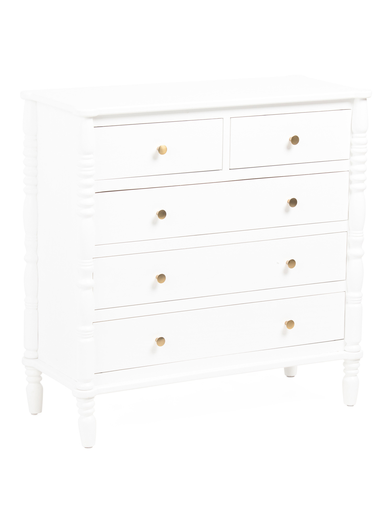 32x32 5 Drawer Spindle Dresser | TJ Maxx