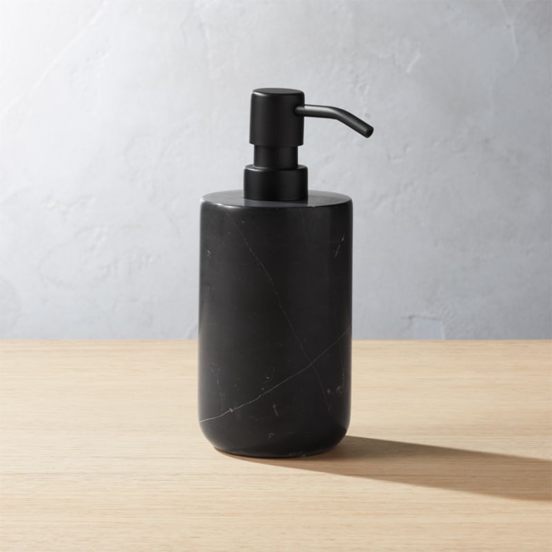 Nexus Black Marble Soap Pump + Reviews | CB2 | CB2